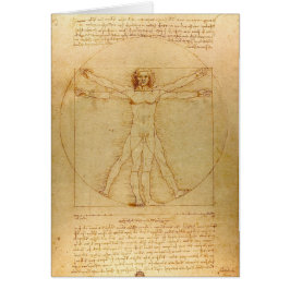 Leonardo Da Vinci, Vitruvian Man, Golden Ratio OBS Kort