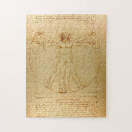 Leonardo Da Vinci, Vitruvian Man, Golden Ratio Pussel