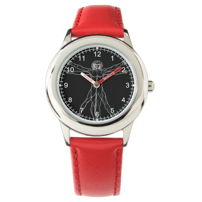 Leonardo da+Vinci Vitruvian+Man, klocka (Framsida)