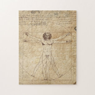Leonardo Da Vinci Vitruvian Man Pussel