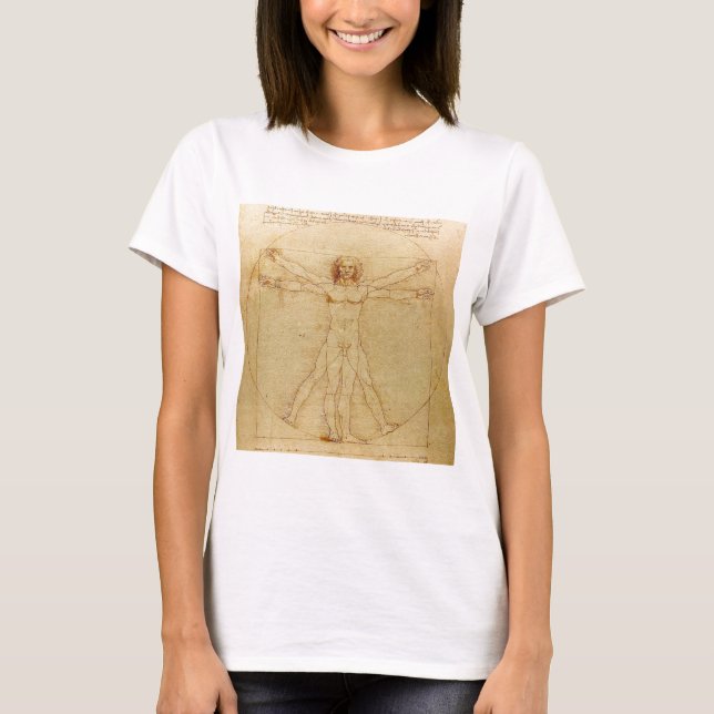 Leonardo da Vinci , Vitruvian Man T-shirt (Framsida)