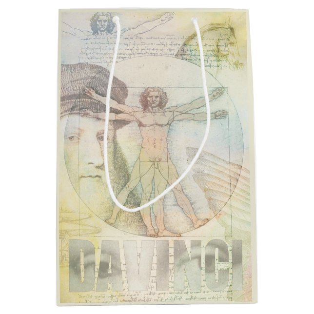 Leonardo Da Vinci Vitruvian manCollage (Framsidan)