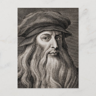 Leonardo da Vinci Vykort