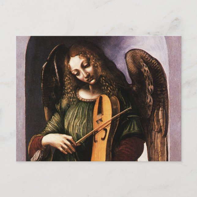 Leonardo da Vincis ängel i Grönt med Vielle Vykort (Framsida)