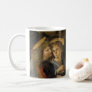 Leonardo da Vincis änglar i Kristi dop Kaffemugg