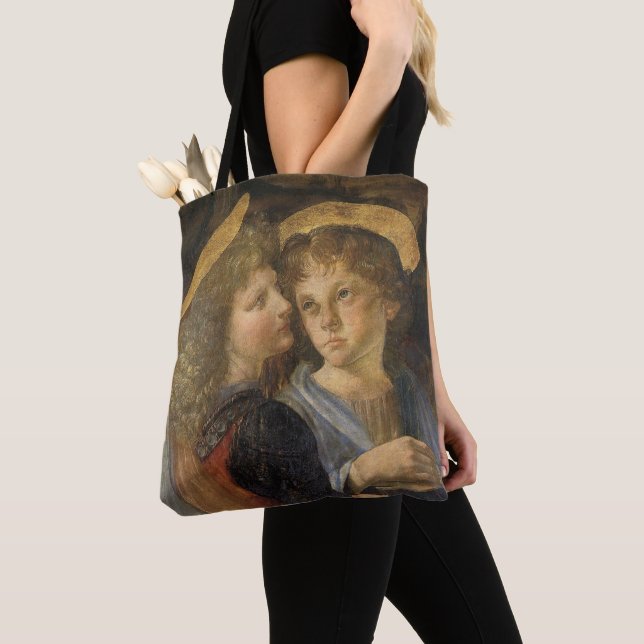 Leonardo da Vincis Änglar till Kristi dop Tygkasse (Närbild)