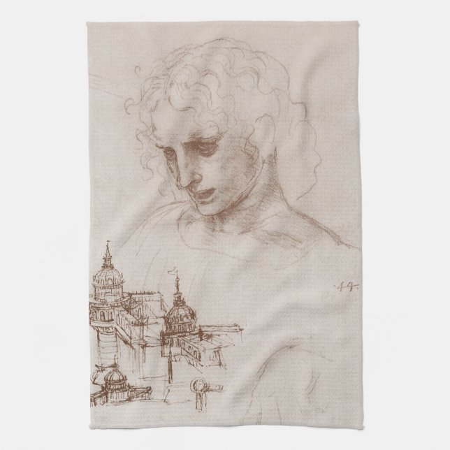 Leonardo da Vincis apostel Jakob Sforza slott Kökshandduk (Vertikal)