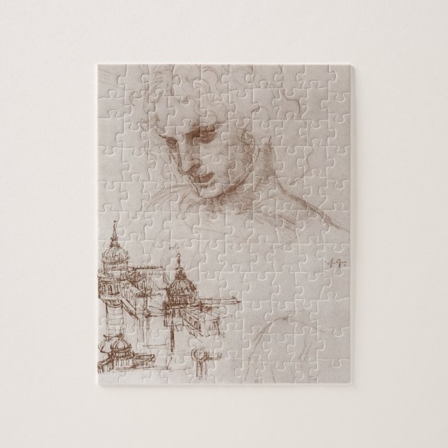 Leonardo da Vincis apostel Jakob Sforza slott Pussel (Vertikal)