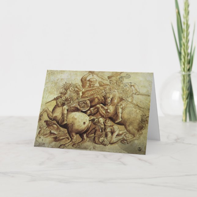 Leonardo da Vinci's Battle of Anghiari Kort (Framsida)