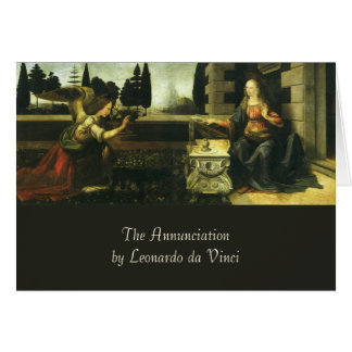 Leonardo da Vincis Bebådelsen Hälsningskort