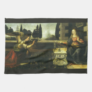 Leonardo da Vincis Bebådelsen Kökshandduk