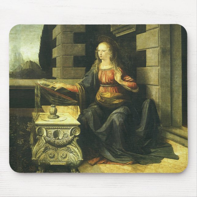 Leonardo da Vincis Bebådelsen Musmatta (Framsidan)