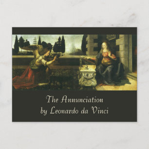 Leonardo da Vincis Bebådelsen Vykort