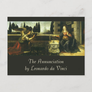Leonardo da Vincis Bebådelsen Vykort