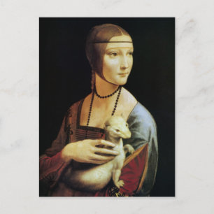Leonardo da Vincis Dam med hermelin Vykort