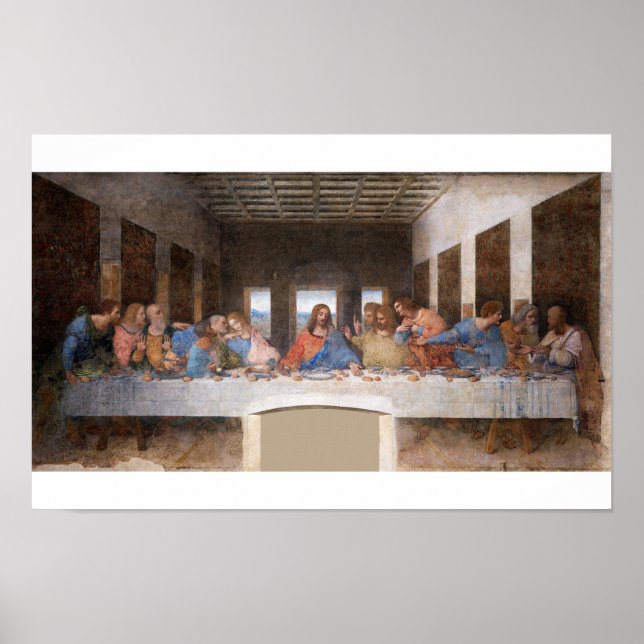 Leonardo da Vincis Den sista måltiden (1495-1498) Poster (Framsidan)