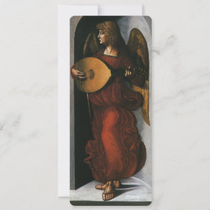 Leonardo da Vincis En ängel i rött med luta