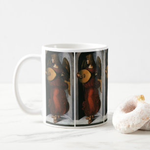 Leonardo da Vincis En ängel i rött med luta Kaffemugg