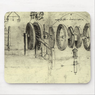 Leonardo da Vinci's Engineering Sketch of a Wheel Musmatta