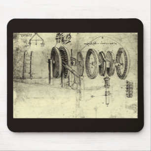 Leonardo da Vinci's Engineering Sketch of a Wheel Musmatta