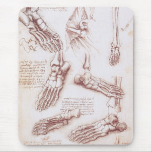Leonardo da Vinci's Human Anatomy Foot Bones Musmatta