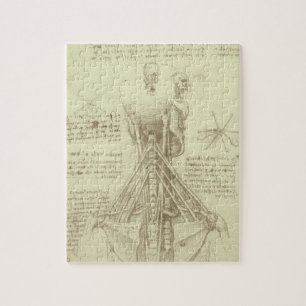 Leonardo da Vinci's Human Anatomy Spinal Column Pussel