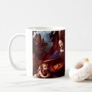 Leonardo da Vincis Jungfru (Madonna) av klipporna Kaffemugg