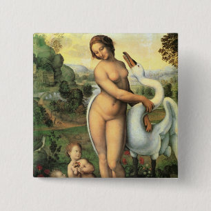 Leonardo da Vincis Leda och svanen Knapp