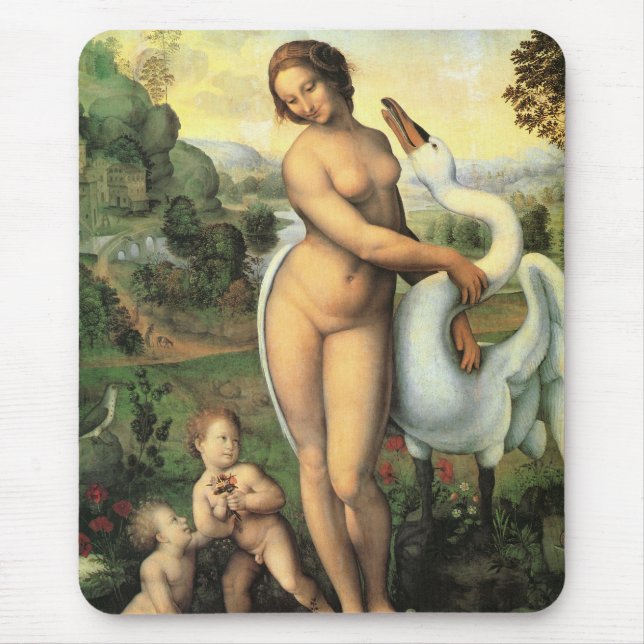 Leonardo da Vincis Leda och svanen Musmatta (Framsidan)