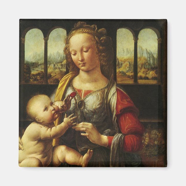 Leonardo da Vinci's Madonna of the Carnation Magnet (Framsidan)