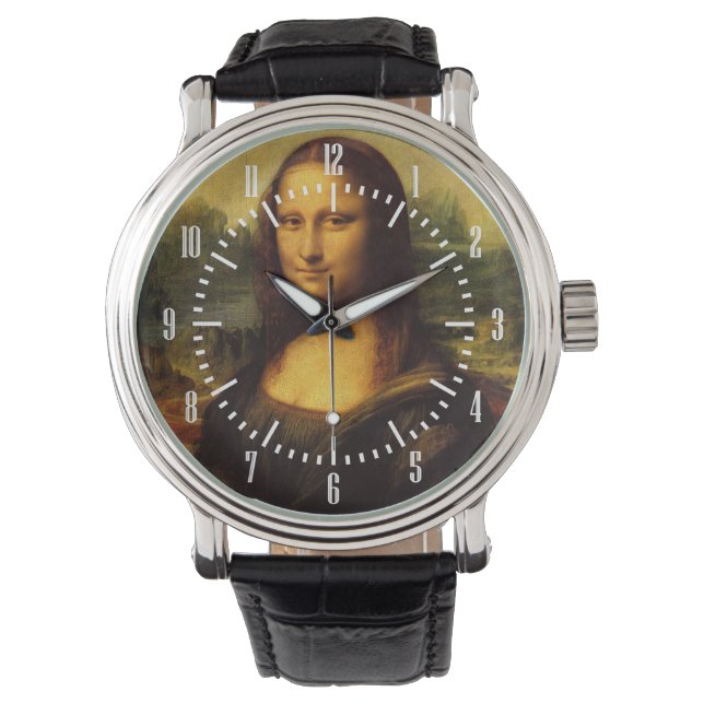 Leonardo Da Vincis Mona Lisa Armbandsur (Framsida)