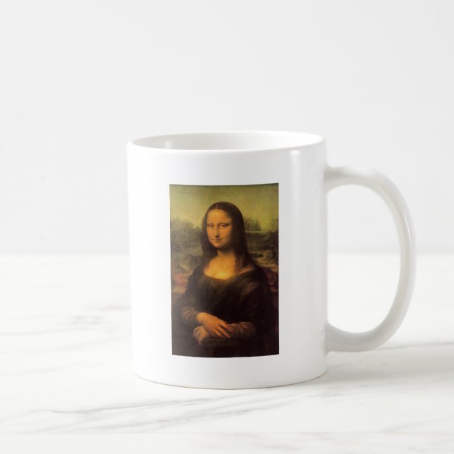 Leonardo Da Vincis Mona Lisa Kaffemugg (Höger)