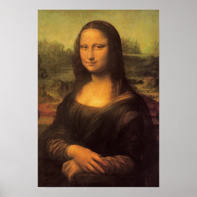 Leonardo Da Vincis Mona Lisa Poster (Framsidan)
