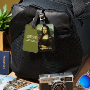 Leonardo da Vinci's Mona Lisa, Renaissance Art Bagagebricka