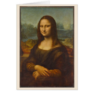 Leonardo da Vinci's Mona Lisa, Renaissance Art Hälsningskort