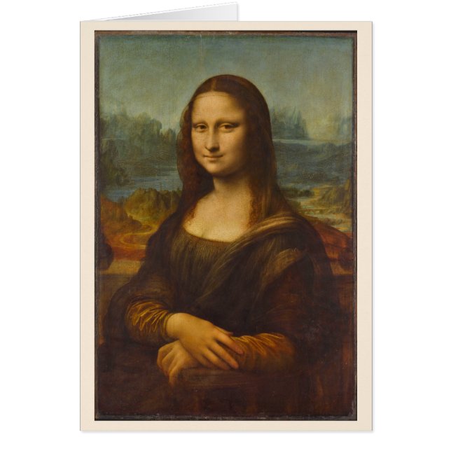 Leonardo da Vinci's Mona Lisa, Renaissance Art Hälsningskort (Framsidan)
