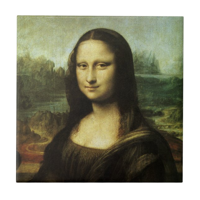 Leonardo da Vinci's Mona Lisa, Renaissance Art Kakelplatta (Framsidan)