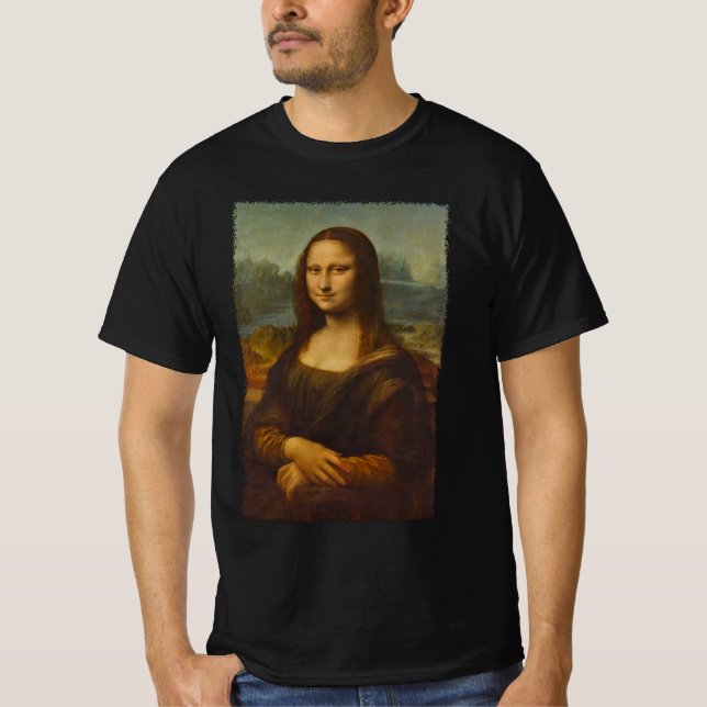 Leonardo da Vinci's Mona Lisa, Renaissance Art T Shirt (Framsida)