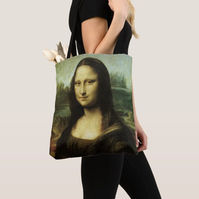 Leonardo da Vinci's Mona Lisa, Renaissance Art Tygkasse (Närbild)