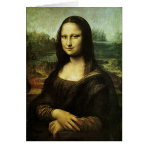 Leonardo da Vincis Mona Lisa, renässanskonst Hälsningskort