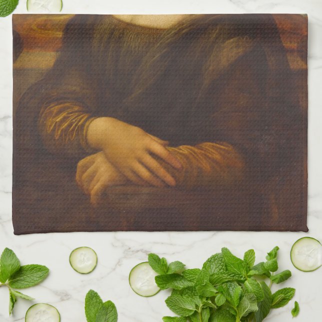 Leonardo da Vincis Mona Lisa, renässanskonst Kökshandduk (Vikta)