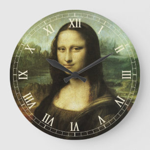 Leonardo da Vincis Mona Lisa, renässanskonst Stor Klocka