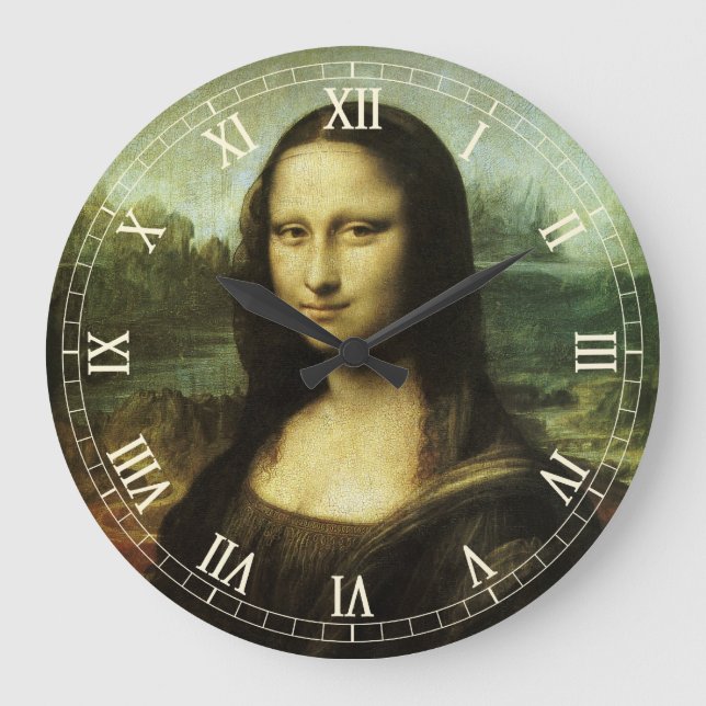 Leonardo da Vincis Mona Lisa, renässanskonst Stor Klocka (Framsida)