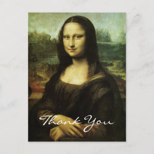Leonardo da Vincis Mona Lisa Tack Vykort
