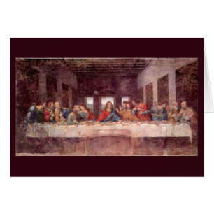 Leonardo da Vincis Nattvarden Hälsningskort
