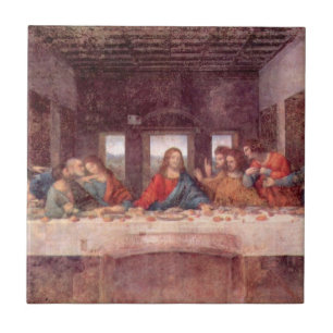 Leonardo da Vincis Nattvarden Kakelplatta
