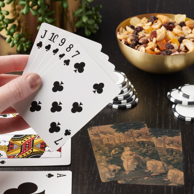Leonardo da Vincis Pokarnas tillbedjan Casinokort (På plats)