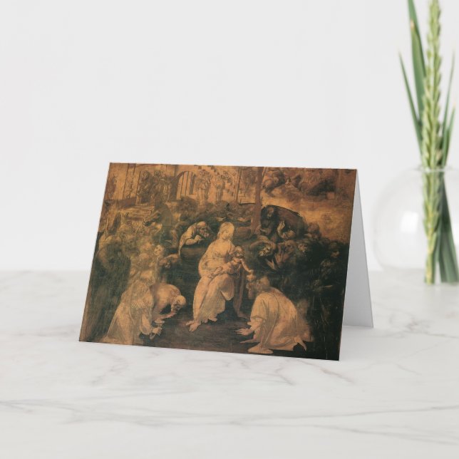 Leonardo da Vincis Pokarnas tillbedjan Kort (Framsida)