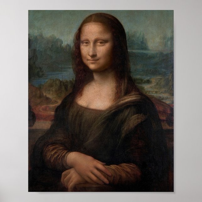 Leonardo da Vinci's Portrait of Mona Lisa Poster (Framsidan)