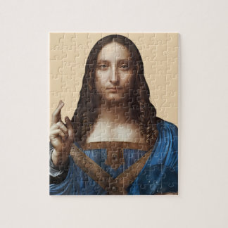 Leonardo da Vinci's Portrait of Salvator Mundi Pussel
